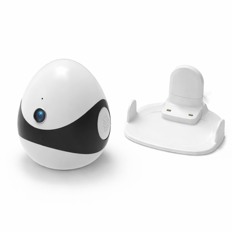 智能宠物摄像头与充电底座