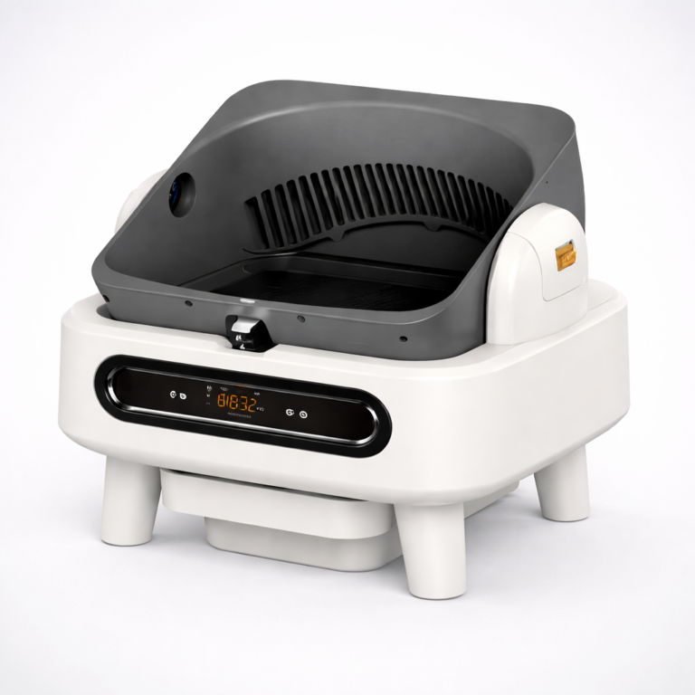 现代自动猫砂盒